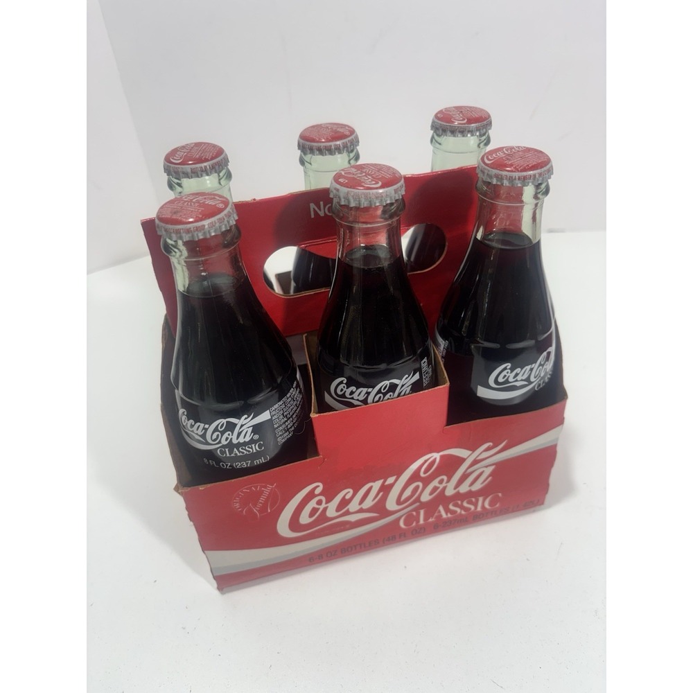COCA COLA 6pk of 8oz. Bottles Decorative collectible Coke bottles‎ Vintage